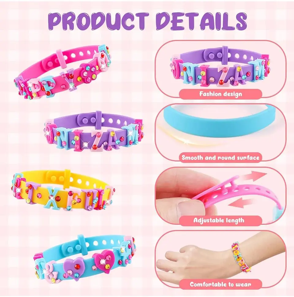 Kit de Pulseras Niña Armar y Decorar Con accesorios 55441 4