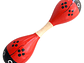 Maraca Doble Martillo de Madera Sonajera Niños Roja 55503 - Miniatura 1