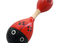 Maraca Doble Martillo de Madera Sonajera Niños Roja 55503 - Miniatura 2