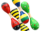 Maraca Doble Martillo de Madera Sonajera Niños Roja 55503 - Miniatura 4