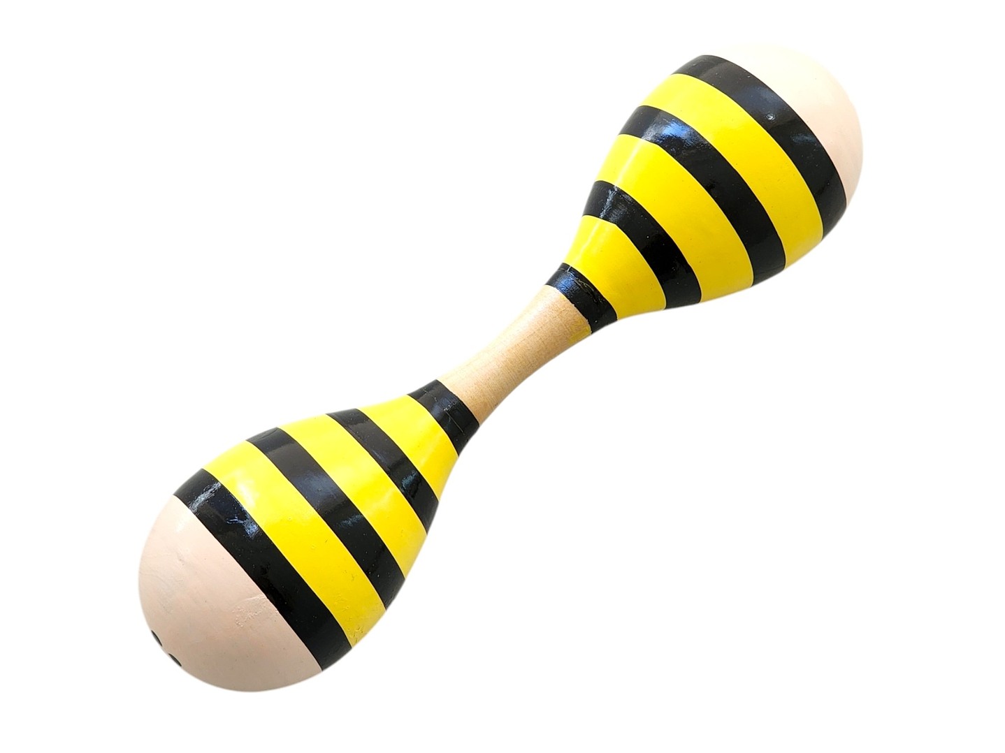 Maraca Doble de Madera Sonajera Niños Abejita 55503 1