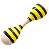 Maraca Doble de Madera Sonajera Niños Abejita 55503