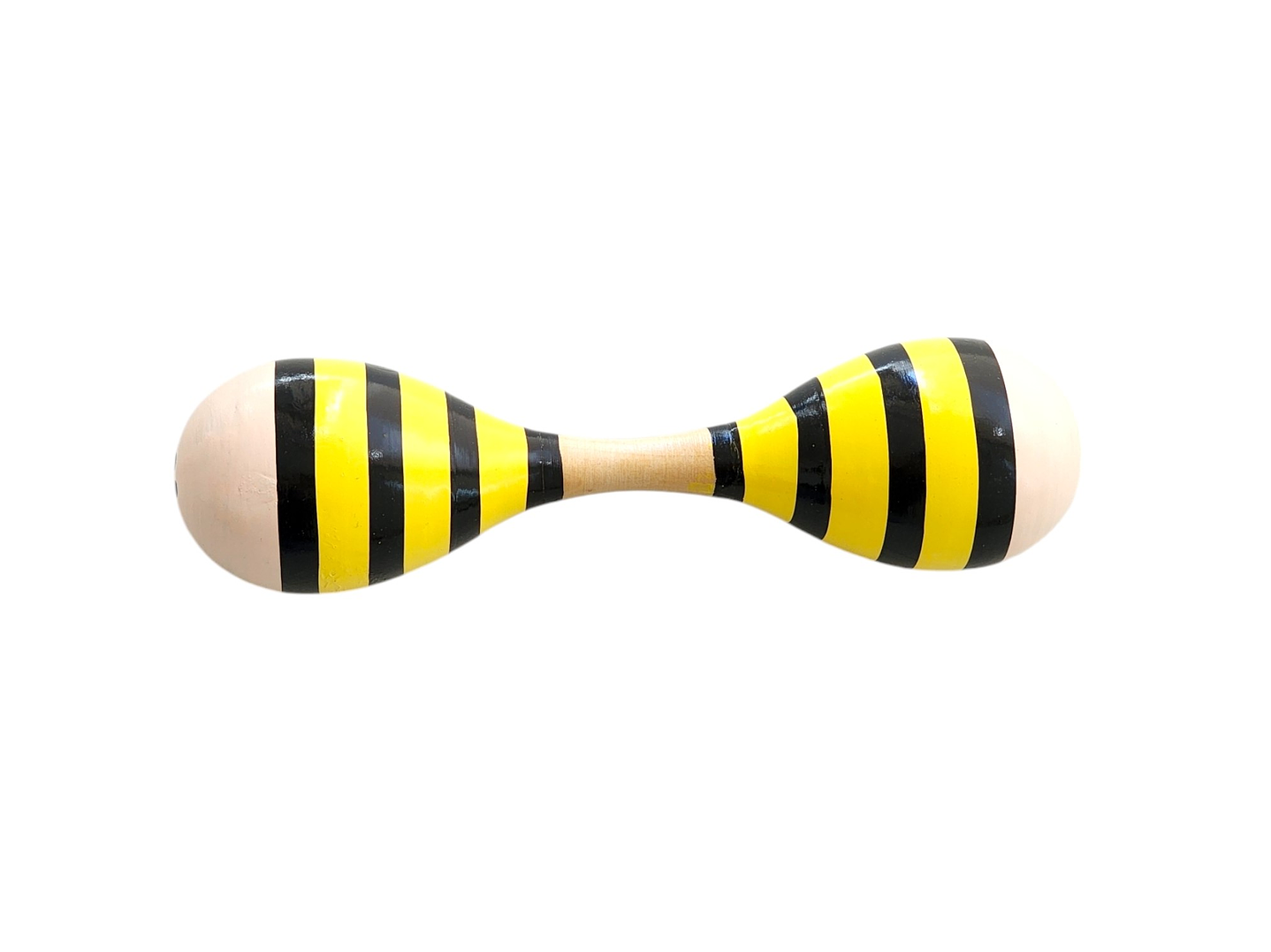 Maraca Doble de Madera Sonajera Niños Abejita 55503 2