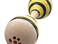 Maraca Doble de Madera Sonajera Niños Abejita 55503 - Miniatura 3