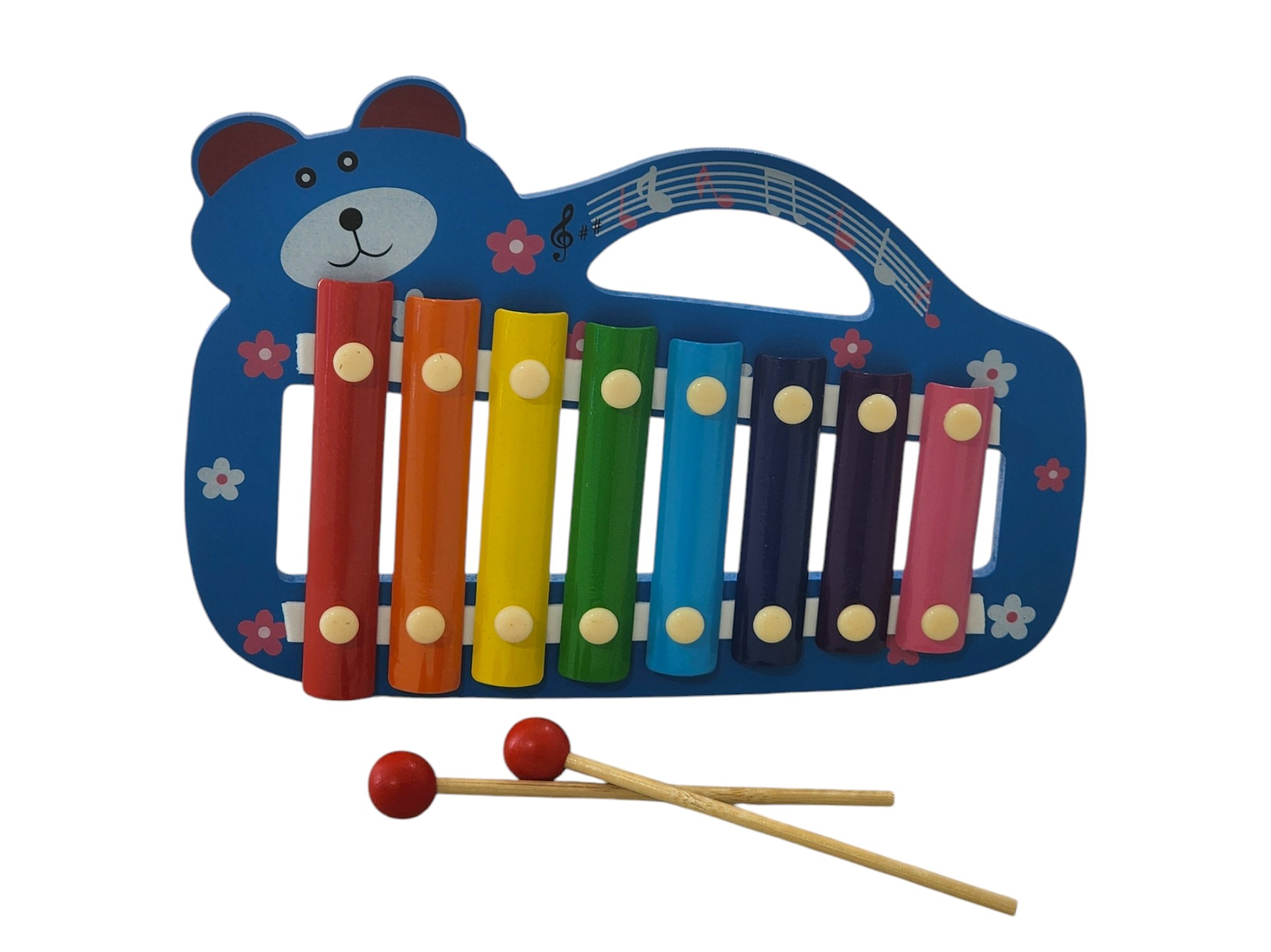 Xilófono Juguete Musical Infantil de Madera Colores 55504 1