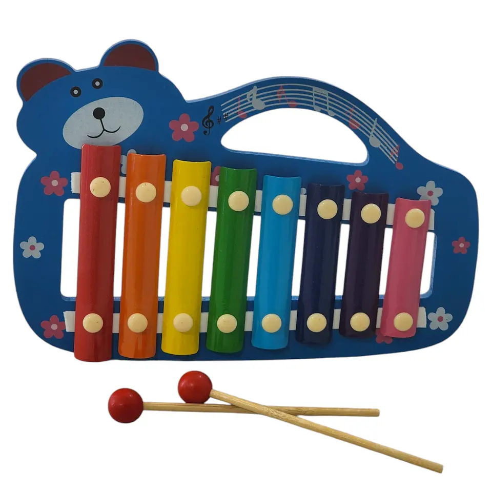 Xilófono Juguete Musical Infantil de Madera Colores 55504 1