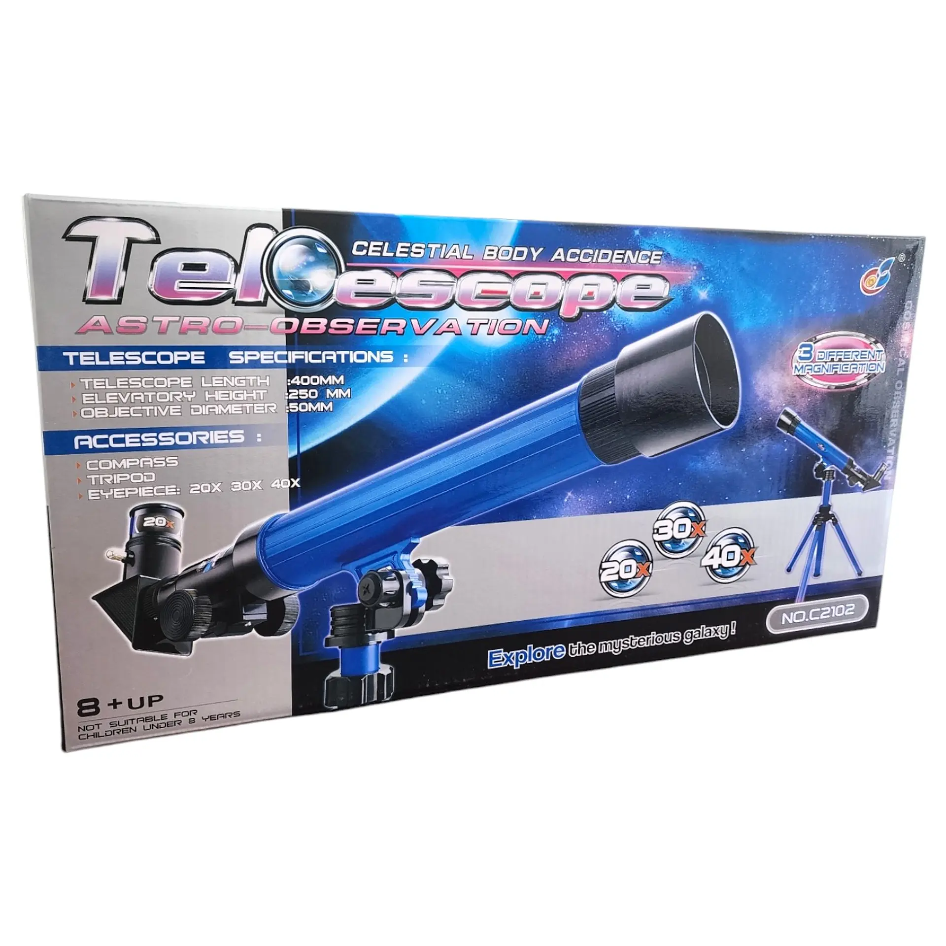 Telescopio Astro-observación Infantil Lentes de Zoom 57047 9