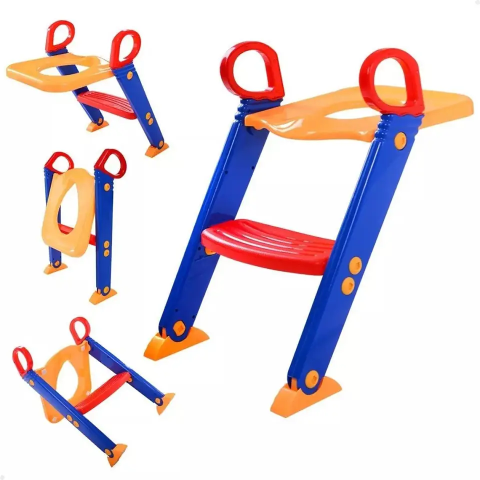 Adaptador Asiento Entrenador de Inodoro Niños con Escalera 2