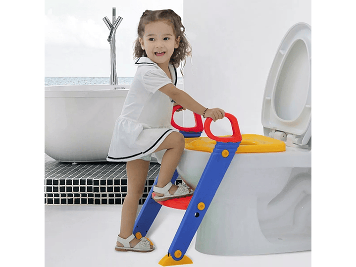 Adaptador Asiento Entrenador de Inodoro Niños con Escalera 3