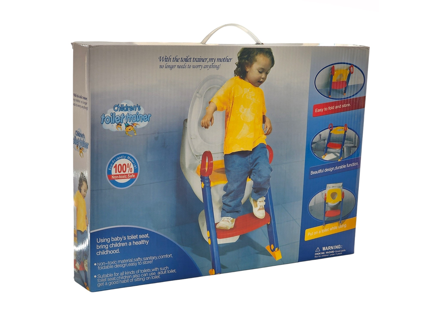 Adaptador Asiento Entrenador de Inodoro Niños con Escalera 5