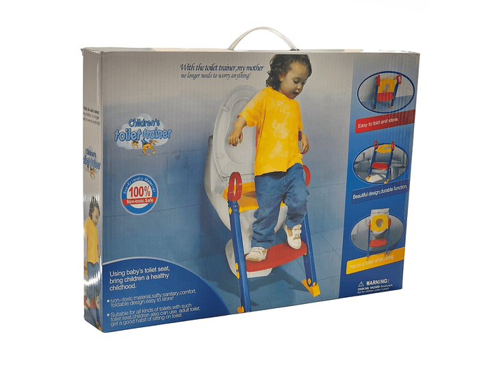 Adaptador Asiento Entrenador de Inodoro Niños con Escalera 5