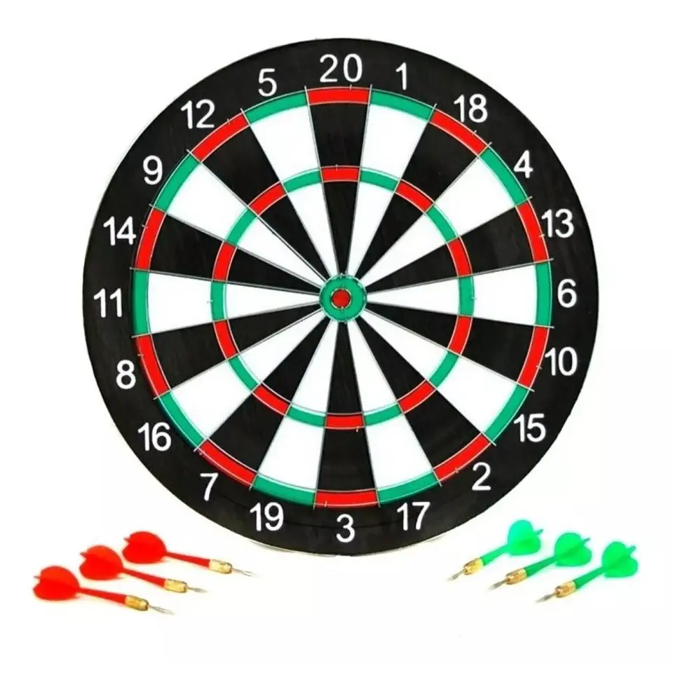 Juego De Dardos Tiro Al Blanco Tablero 37cm Reversible 10035 2