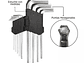 Kit Llaves Allen 9 Piezas Largas con Soporte 12879 - Miniatura 4