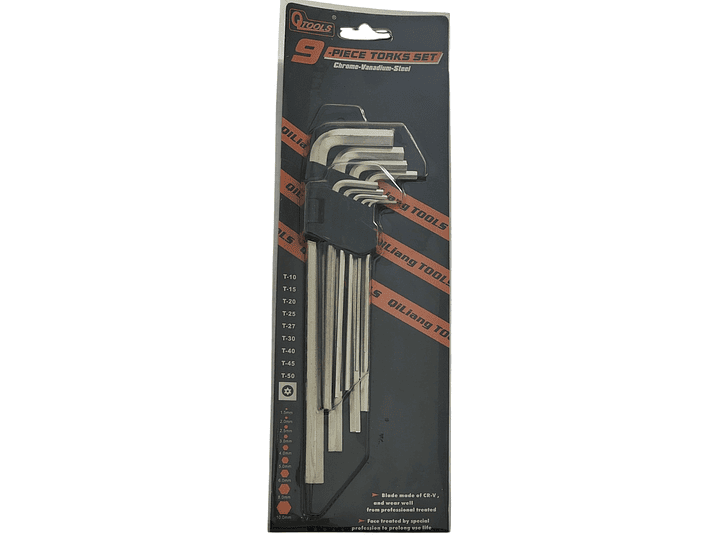 Kit Llaves Allen 9 Piezas Largas con Soporte 12879 6