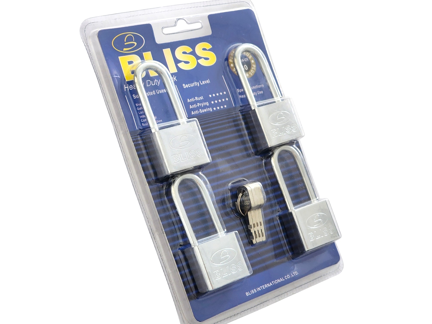 Pack 4 Candados de Seguridad 30mm Bliss 13345 2