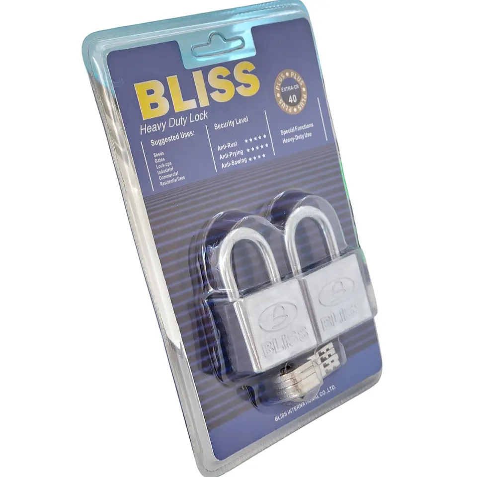 Pack 2 Candados de Seguridad 40mm Bliss 13346 3
