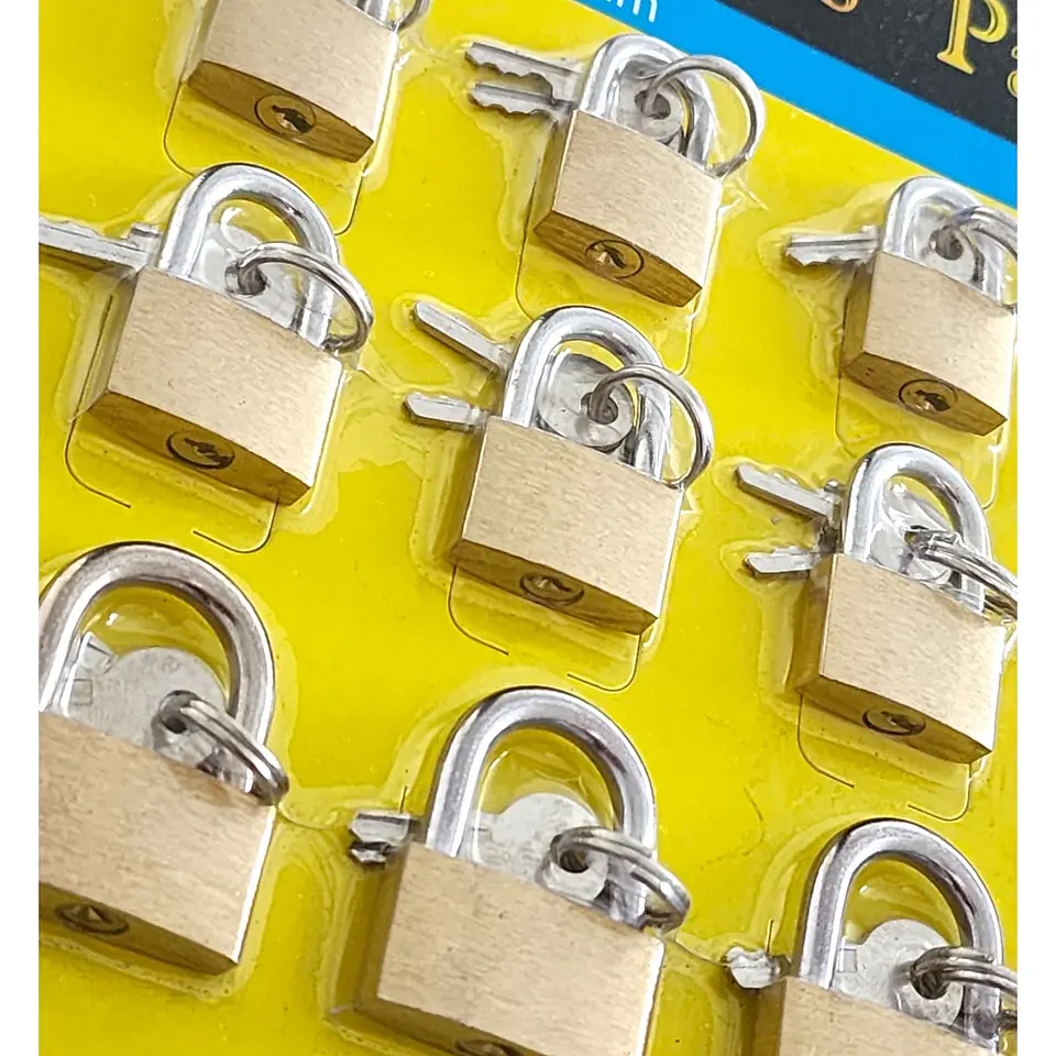 Pack 12 Candados de 20, 25 y 30mm Con Llaves 13432 2