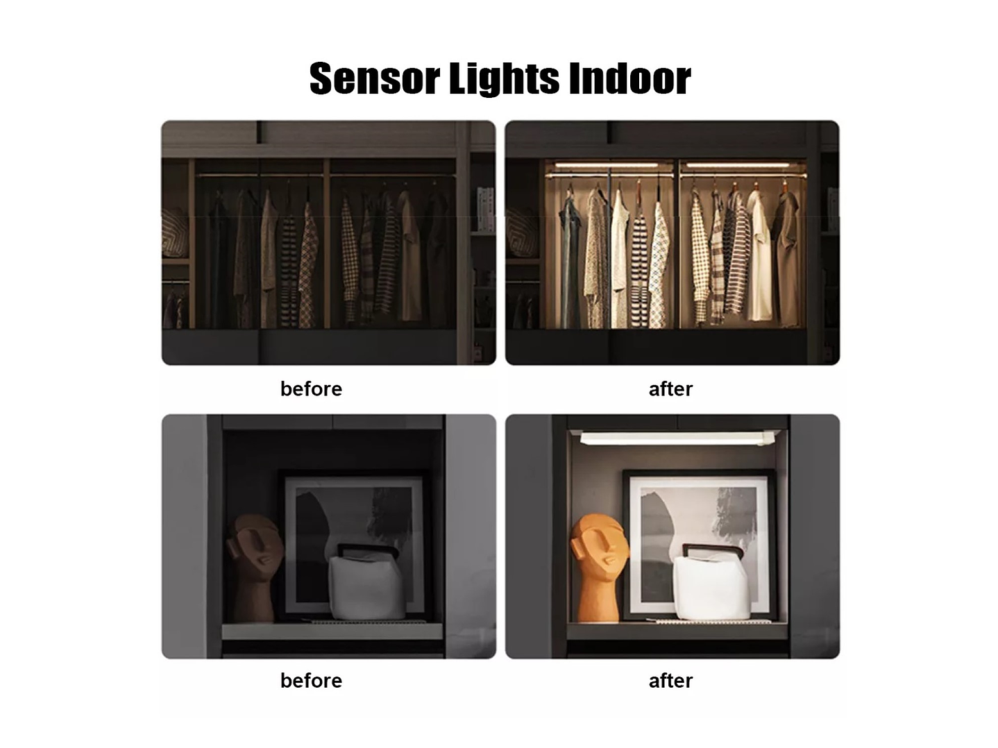 Luz Led Adhesiva Recargable 20cm con sensor 15449 5