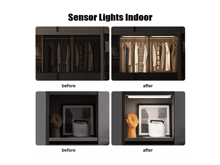 Luz Led Adhesiva Recargable 30cm con sensor 15450 5