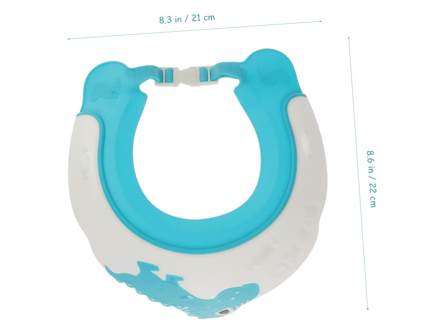 Gorro de ducha ajustable para bebés Verde Azulado 16554 2