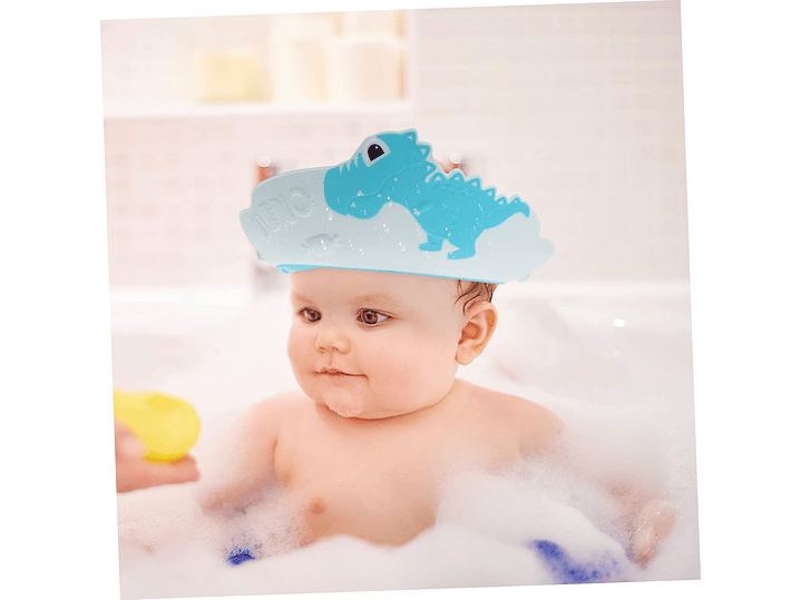Gorro de ducha ajustable para bebés Verde Azulado 16554 4