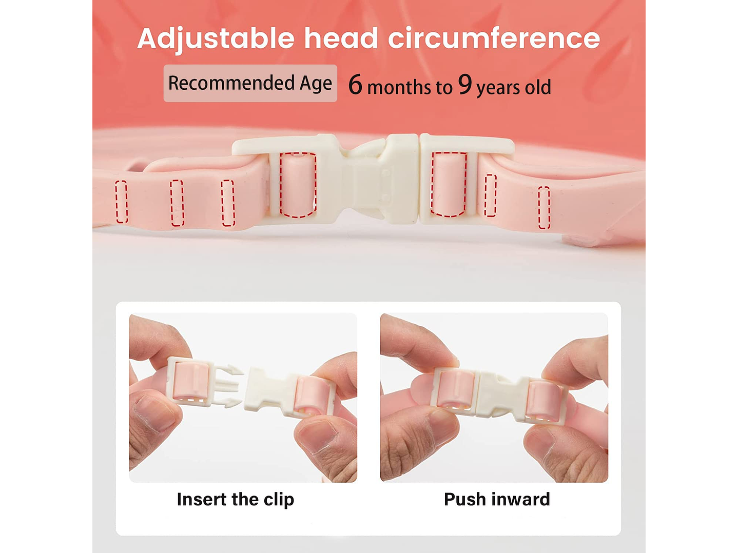 Gorro de ducha ajustable para bebés Verde Azulado 16554 6