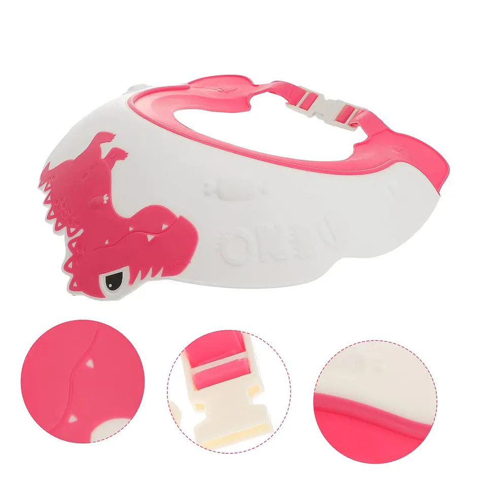 Gorro de ducha ajustable para bebés Rosa 16554 3
