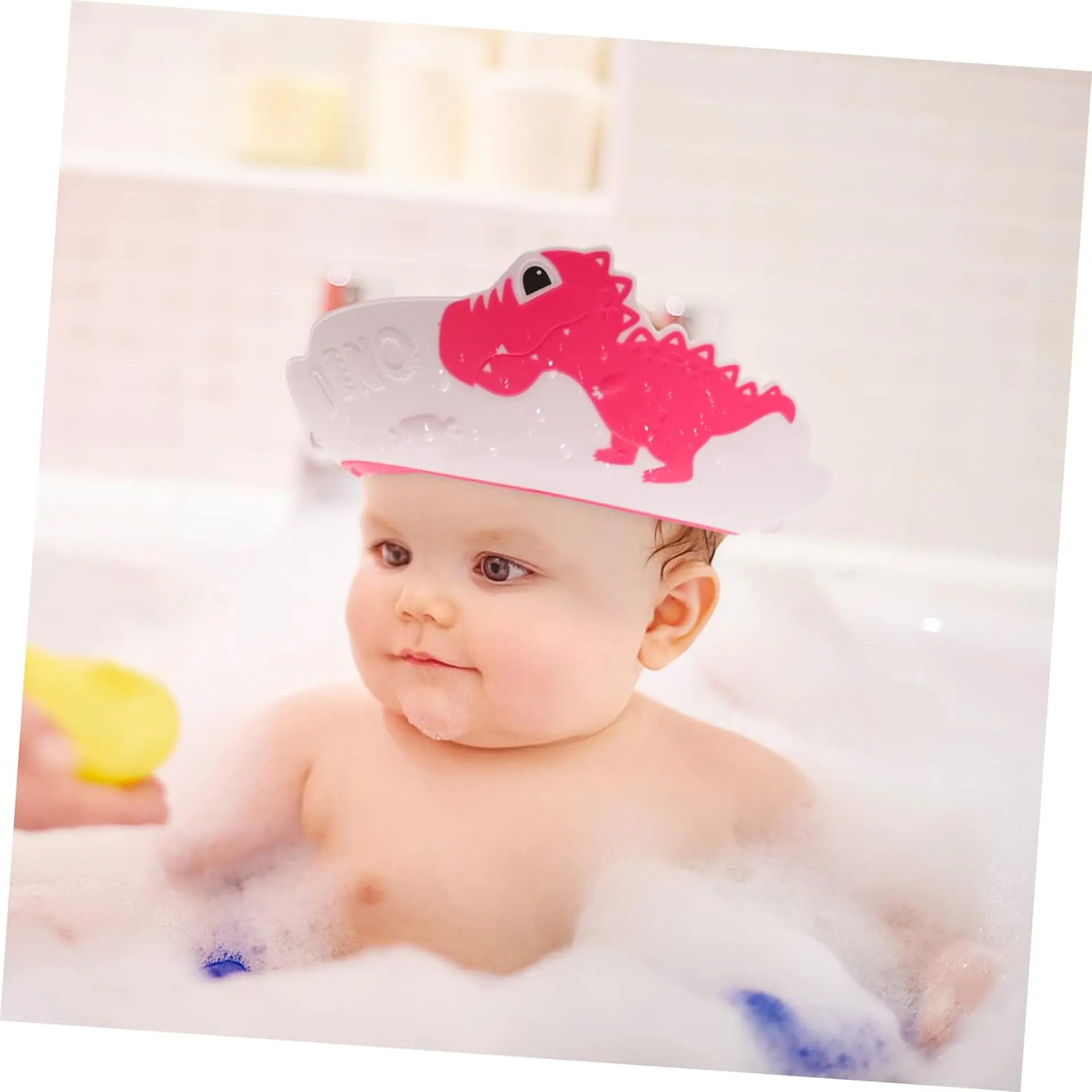 Gorro de ducha ajustable para bebés Rosa 16554 4