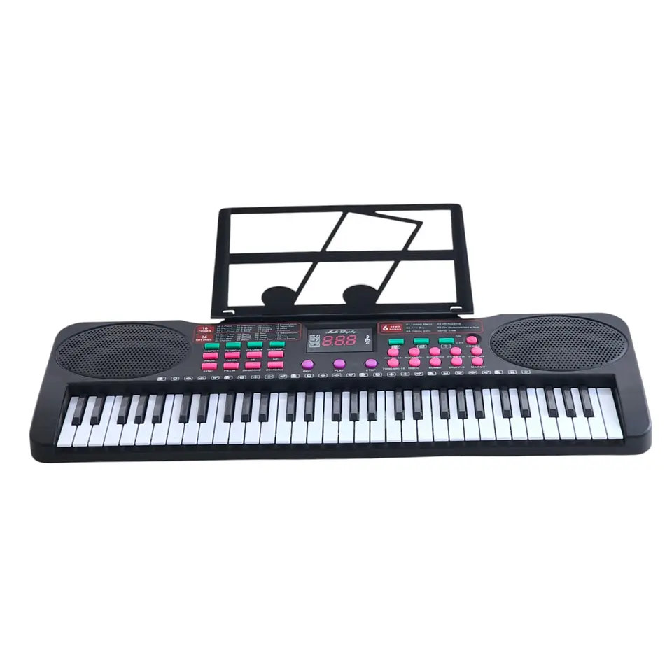 Piano Teclado Digital 61 Teclas + Micrófono 55036 1