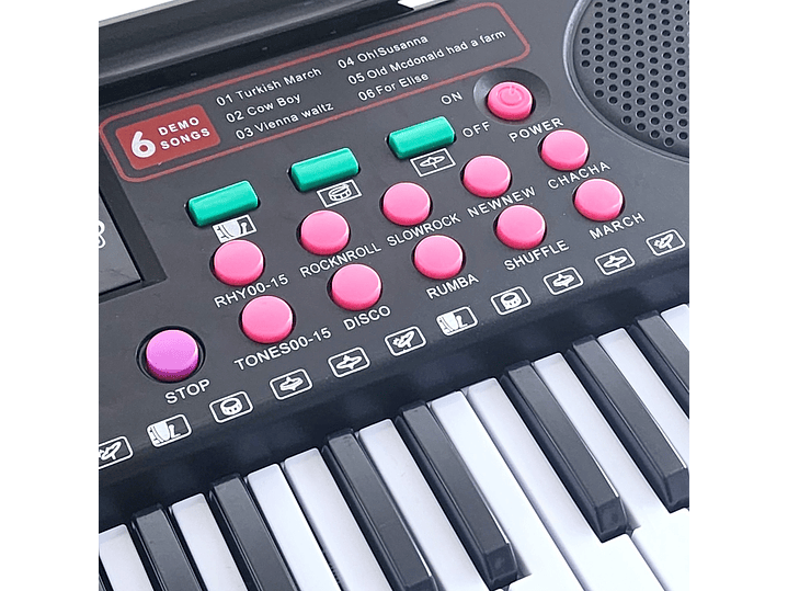 Piano Teclado Digital 61 Teclas + Micrófono 55036 4