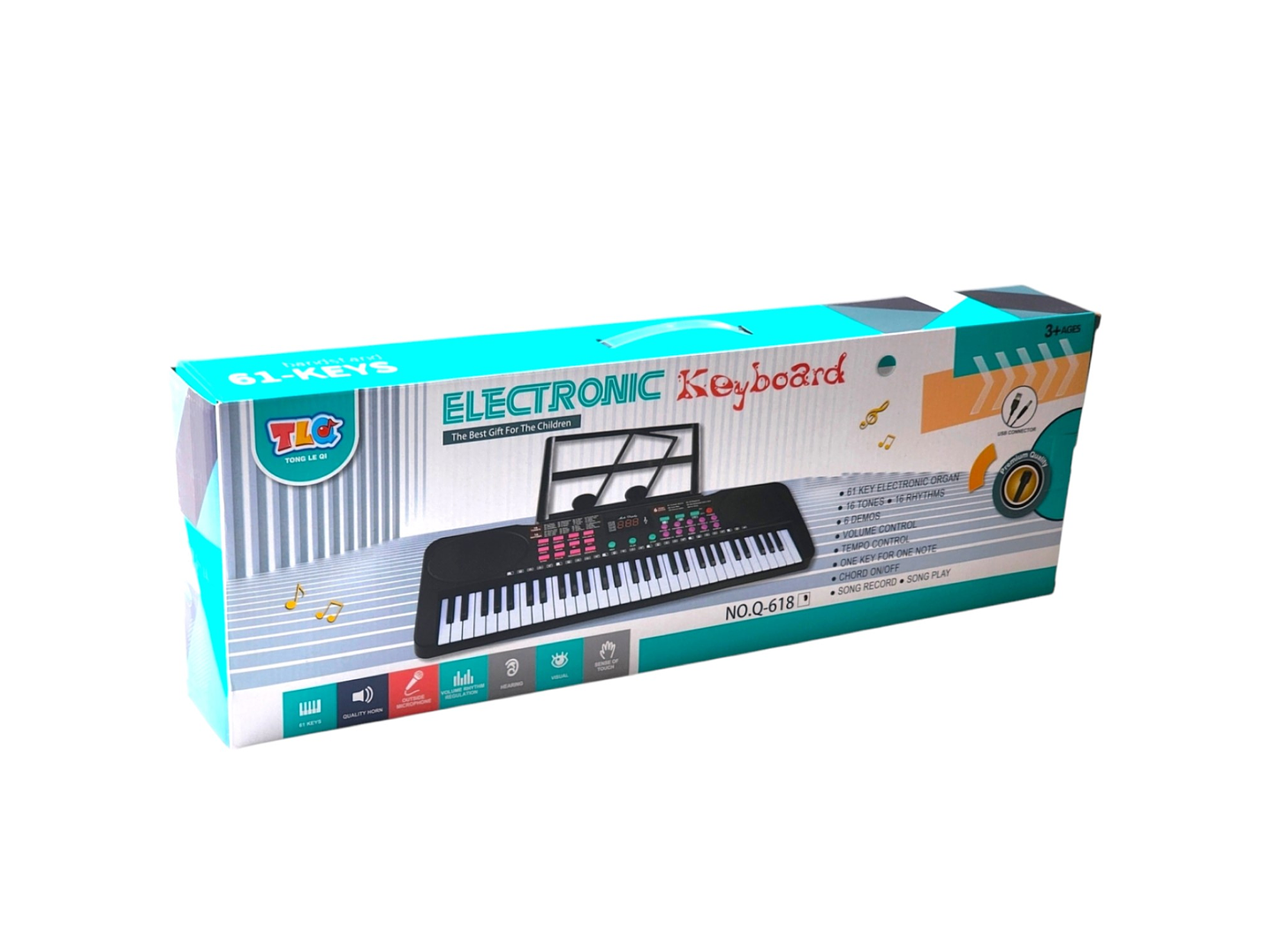 Piano Teclado Digital 61 Teclas + Micrófono 55036 10