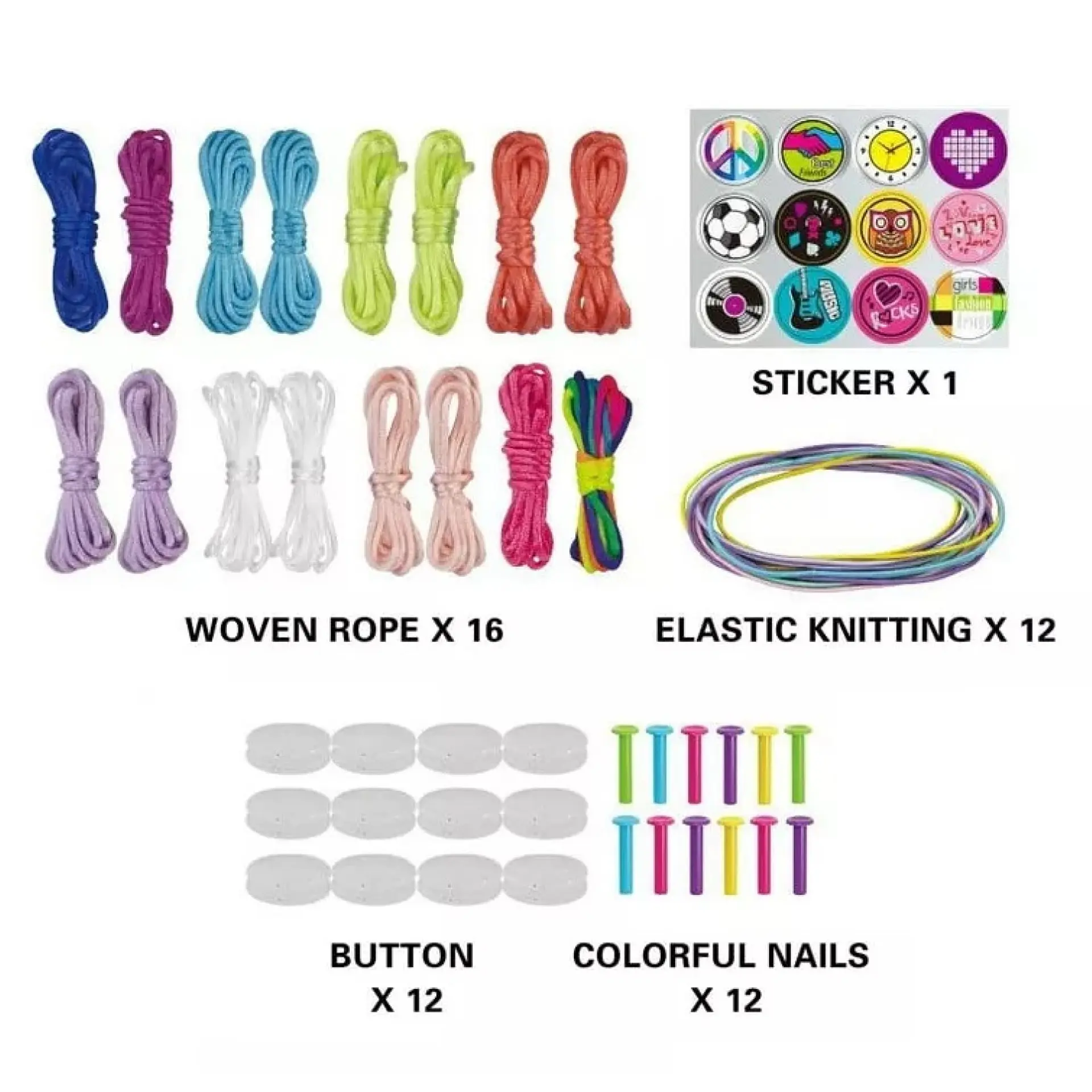 Kit Fabricación de Pulseras con Accesorios para Niñas 55438 7