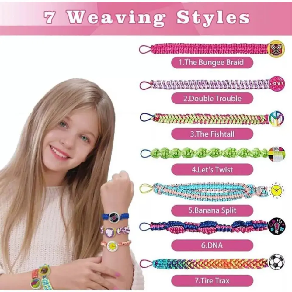 Kit Fabricación de Pulseras con Accesorios para Niñas 55438 8
