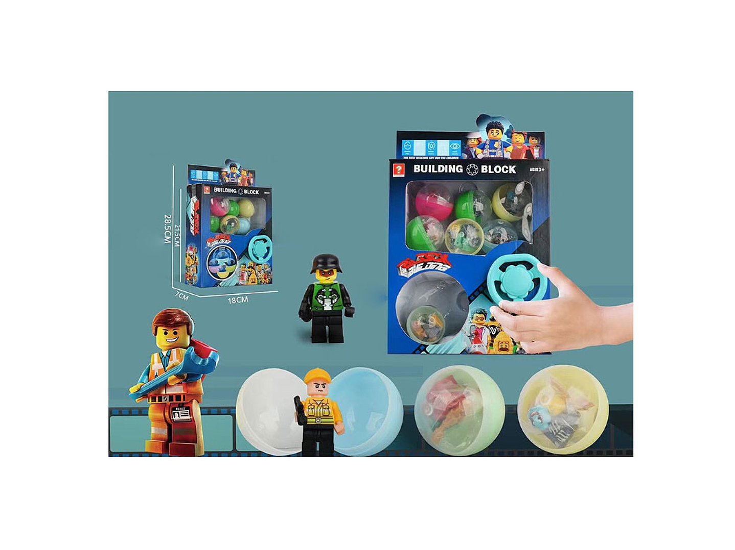 Caja Ventana Huevos Sorpresa Bloques de Construcción 55494 2