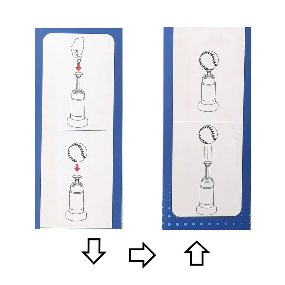 Set De Beisbol Para Niños Lanzador De Pelota 55523 6