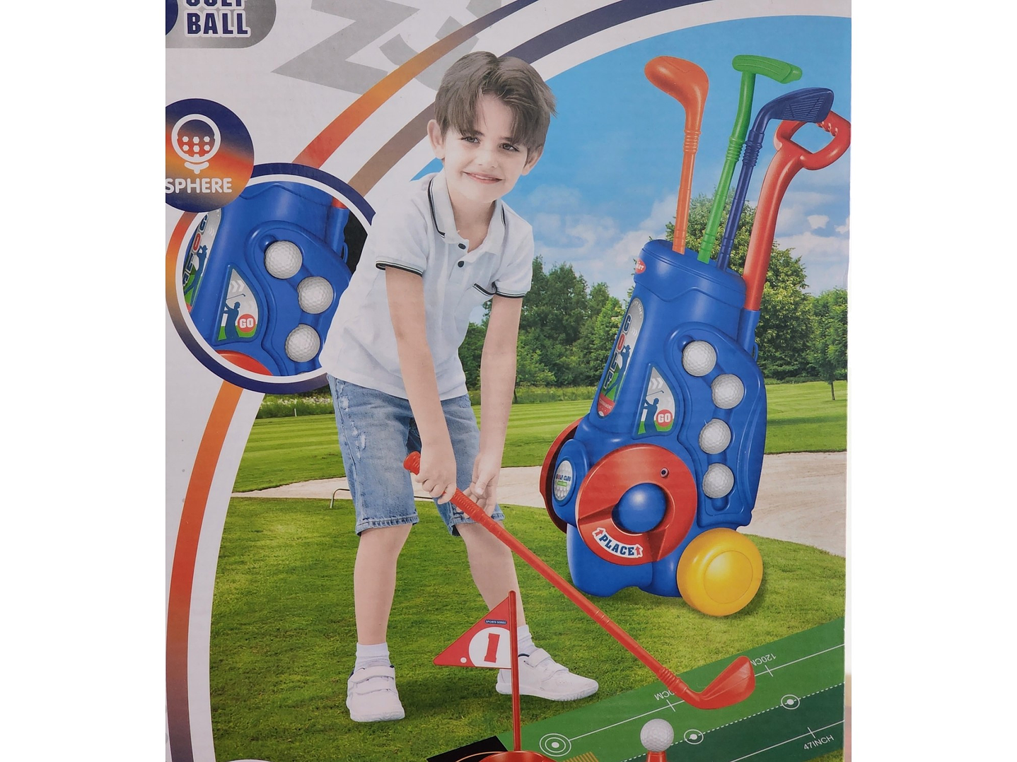 Set De Golf Miniatura con Carrito para Niños 55524 2