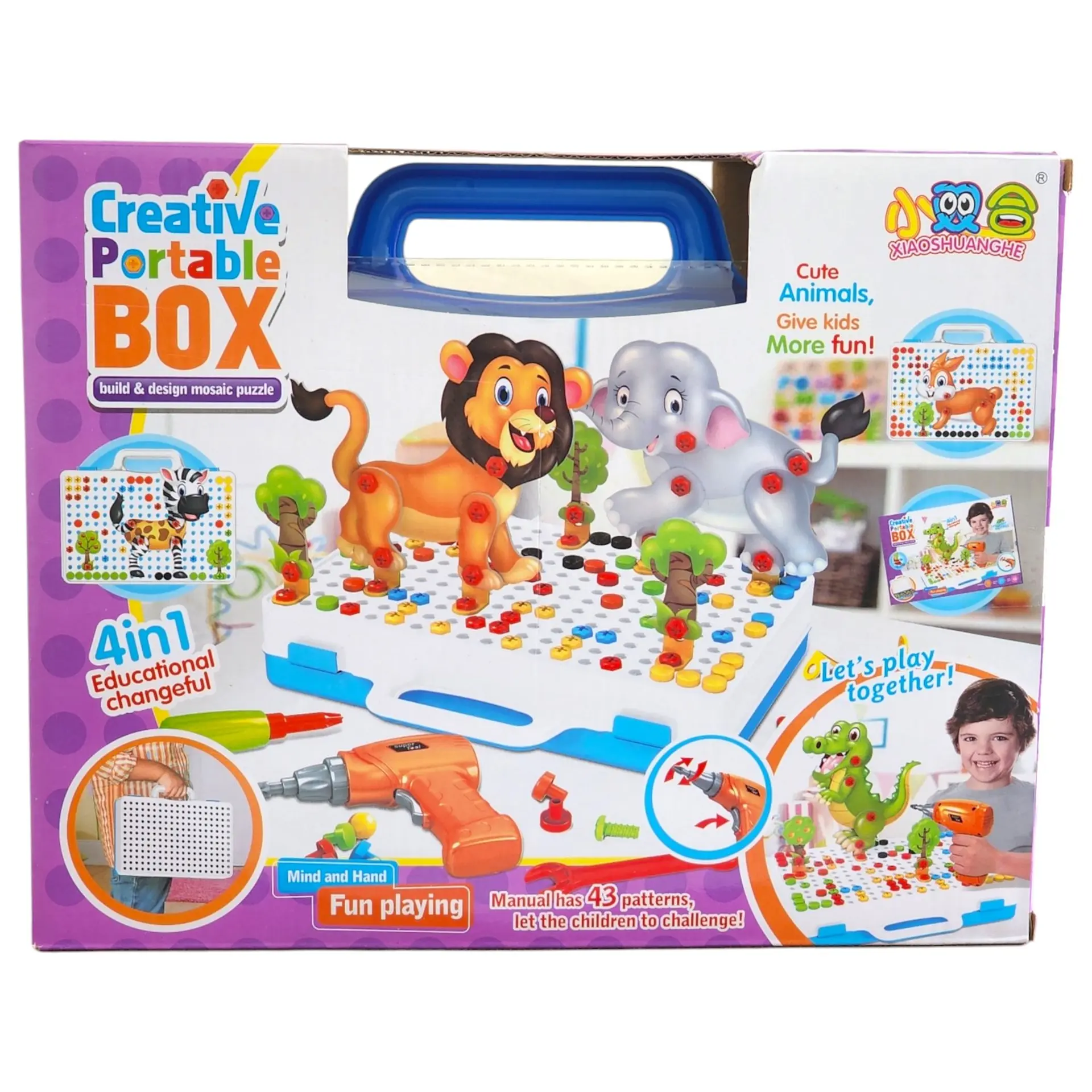 Juego Construcción Con Taladro Eléctrico Niños 55533 10