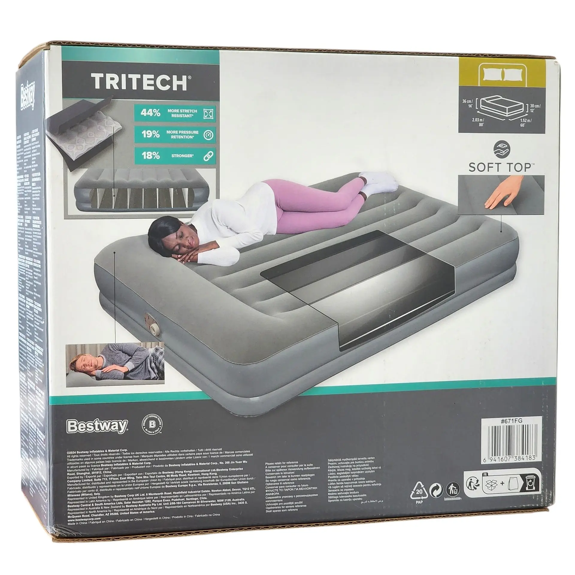 Colchón Inflable Eléctrico Queen 2.03mt Bestway 671FG 5