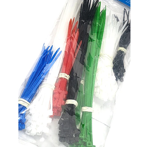 Amarras Plásticas Multiuso 300 unds Colores Macrotel MP300