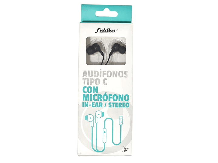 Audifonos In- Ear Stereo Cable Tipo C con Micrófono Fiddler 5