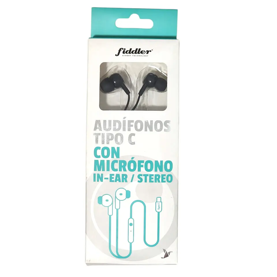 Audifonos In- Ear Stereo Cable Tipo C con Micrófono Fiddler 5