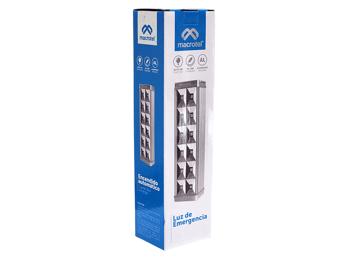 Lámpara De Emergencia 12 Led 3w Macrotel MS3305H 7