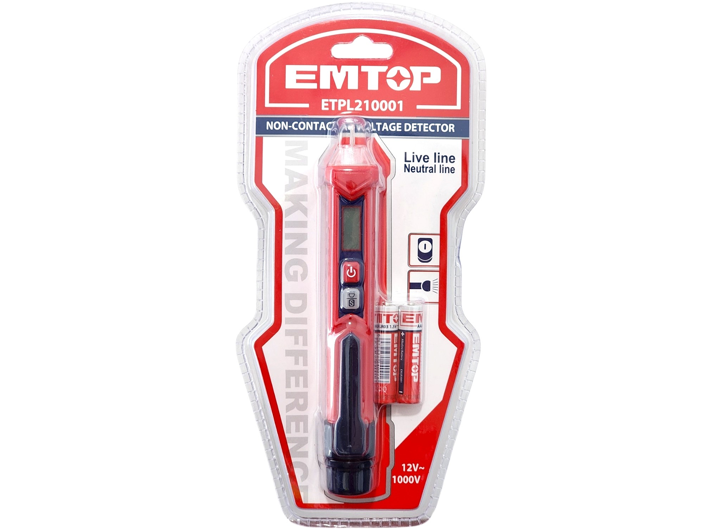 Detector de voltaje AC sin contacto EMTOP ETPL210001 5