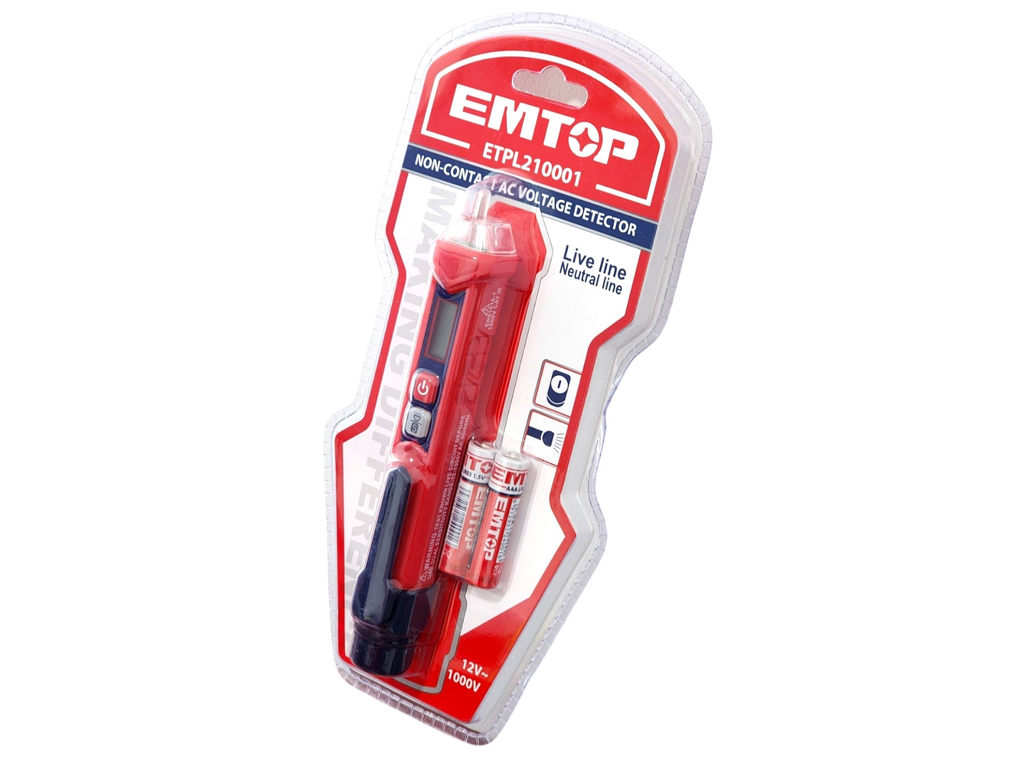 Detector de voltaje AC sin contacto EMTOP ETPL210001 6