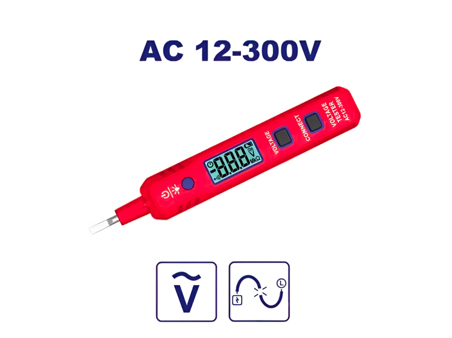 Probador Tester Digital Lapiz 12-300V EMTOP ETPL30021 5