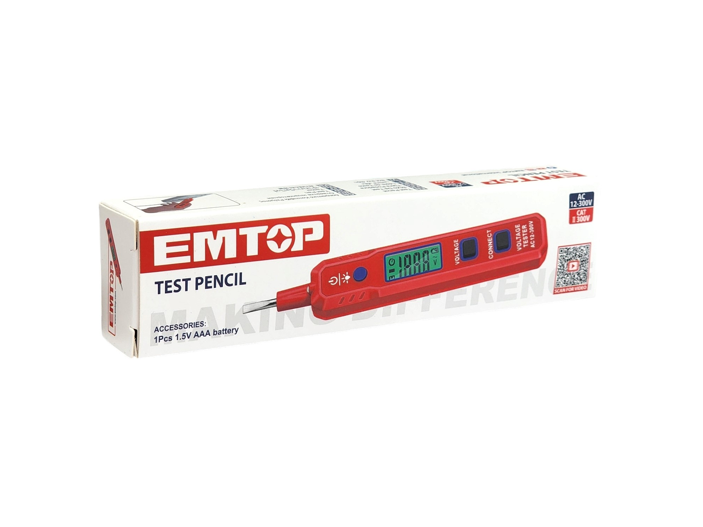 Probador Tester Digital Lapiz 12-300V EMTOP ETPL30021 7