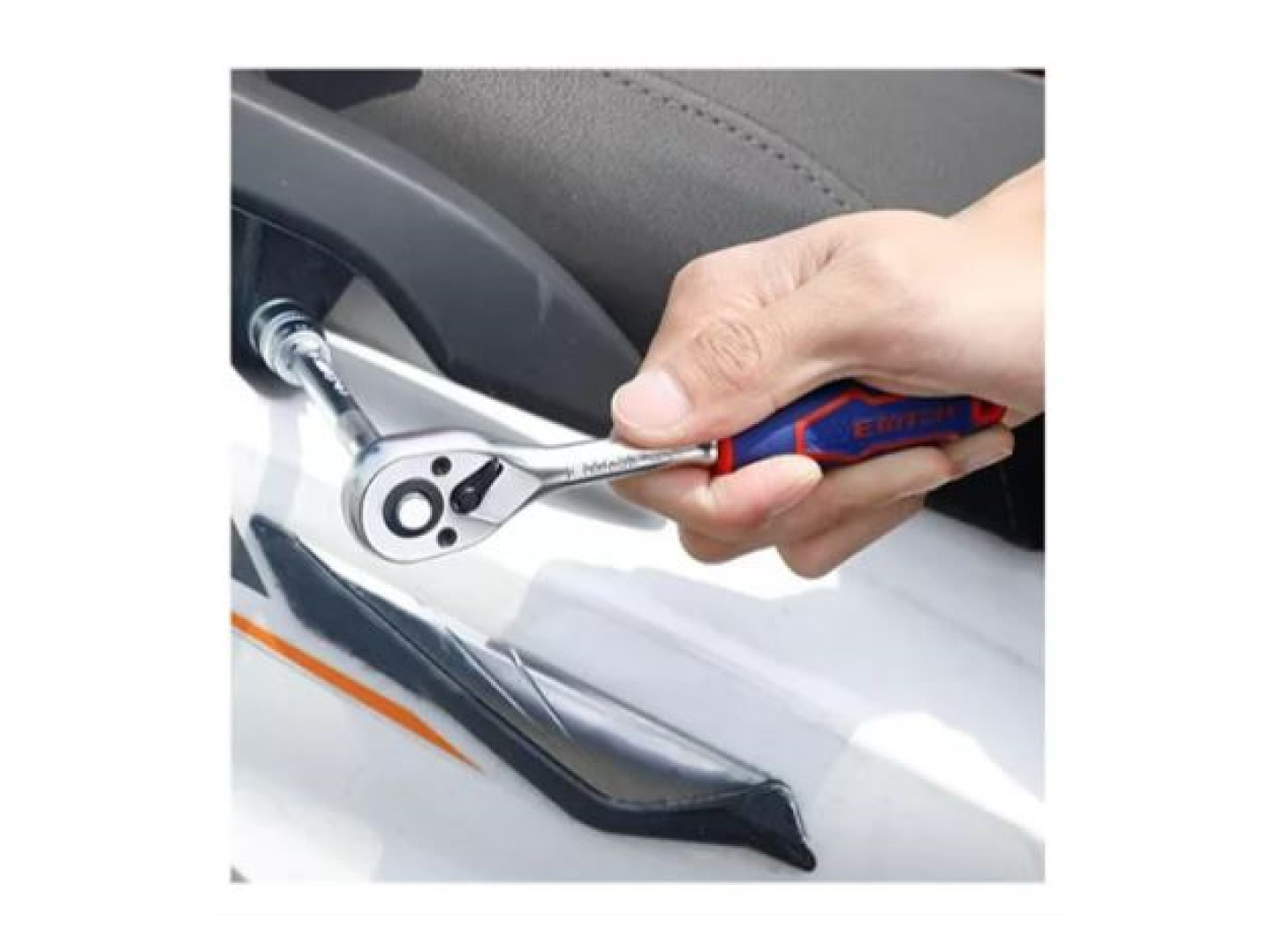 Kit de 14 Piezas Set Dados Ratchet 1/4 45t EMTOP  6