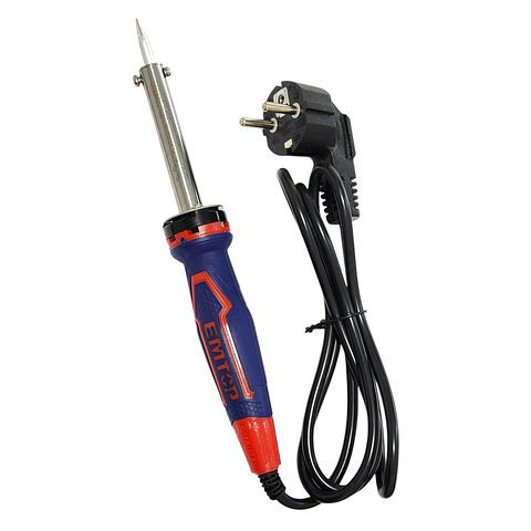 Soldador Eléctrico Cautín de Punta Recta 60W Emtop