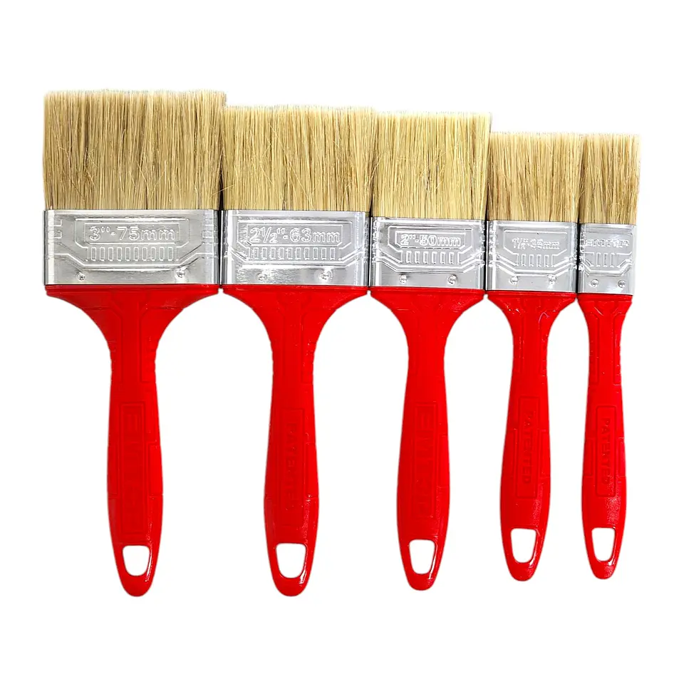 Kit de 5 Brochas Mango de Plástico EPBH160501 EMTOP 1