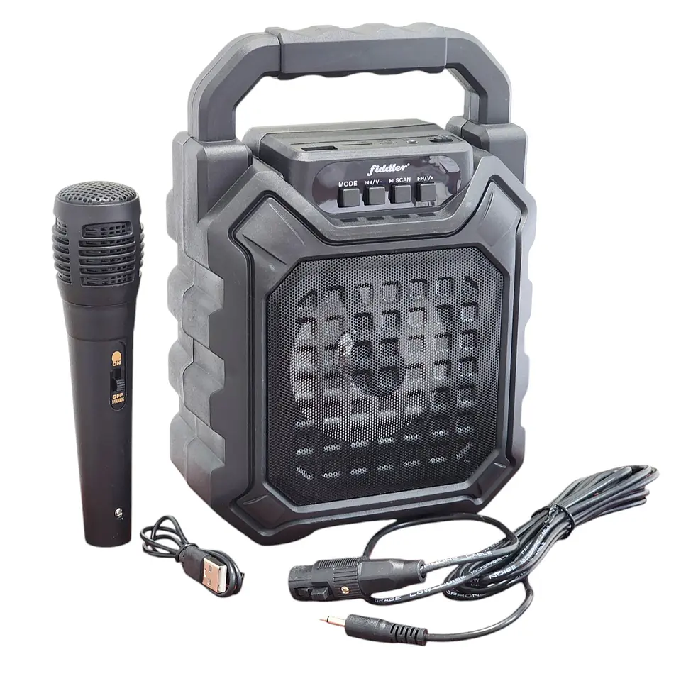 Parlante Karaoke Mini Idol 8W Bluetooth FM Radio USB Fiddler 6